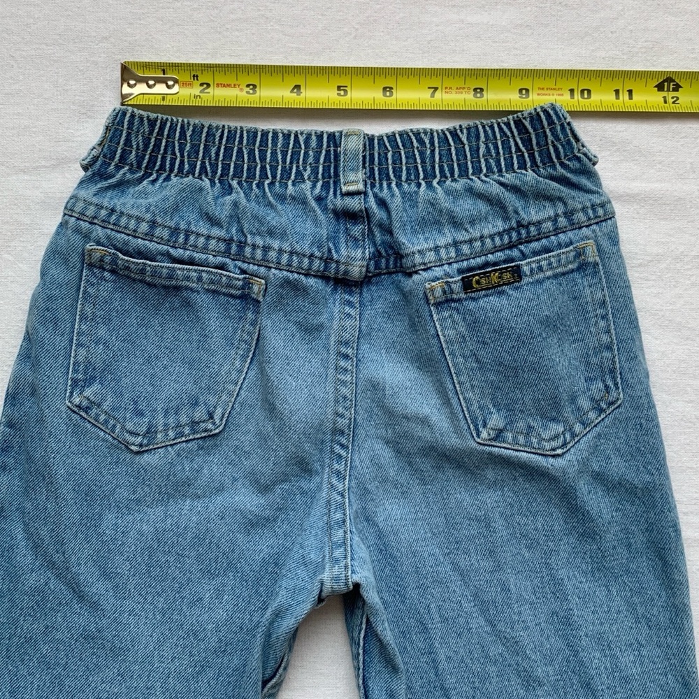 Vintage Oshkosh B’gosh 100% Cotton Blue Jeans / Sturdy Denim Pants / size 7R - Picture 9 of 12